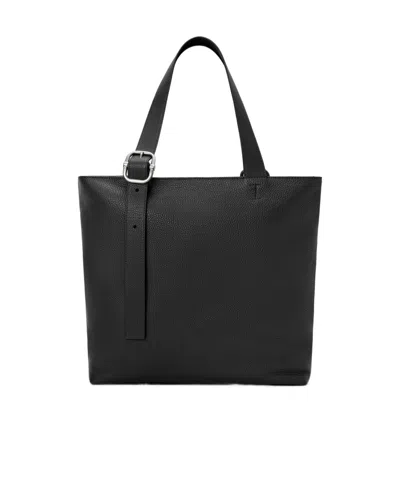 Loewe Logo Printed Tote Bag In Black