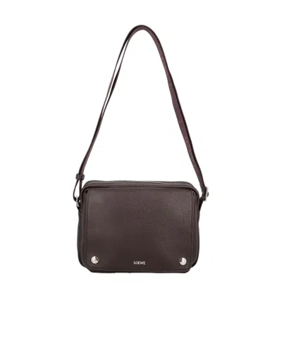 Loewe Logo Printed Xs Messenger Bag In Black