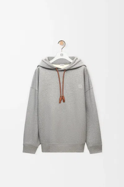 Loewe Logo Pullover Hoodie In Gray