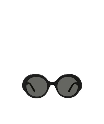 Loewe Logo Round Sunglasses In Gray