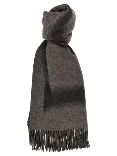 Loewe Logo Scarf In Gray