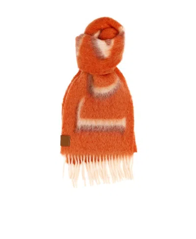Loewe Logo Scarf In Multicolor
