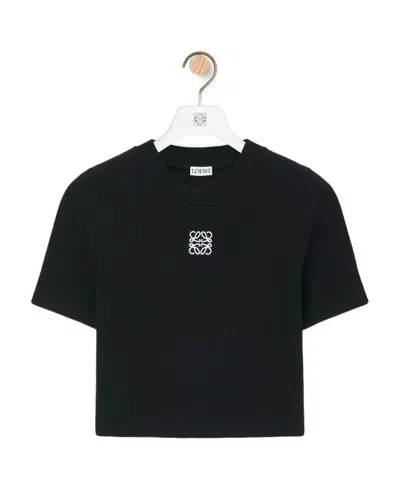 Loewe Logo Short T-shirt In Black