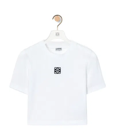 Loewe Logo Short T-shirt In White