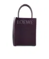 Loewe Black A5 Leather Tote Bag In Black