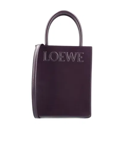 Loewe Black A5 Leather Tote Bag