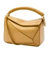 Loewe Schultertasche Puzzle Small Aus Leder In Brown