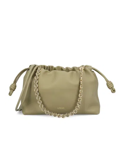 Loewe Medium Flamenco Purse In Mellow Nappa Lambskin In Nude