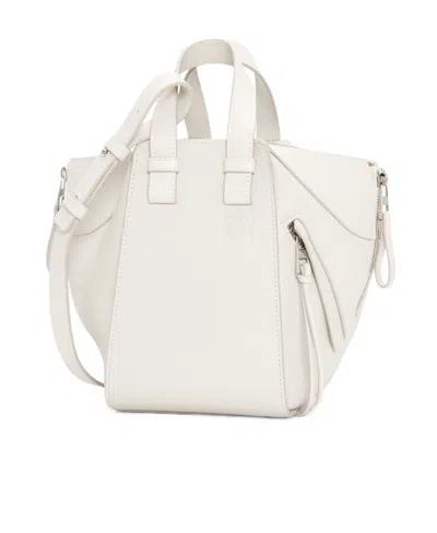 Loewe Logo Shoulder Bag In White