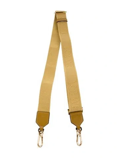 Pre-owned Loewe Logo Shoulder Strap In Yellow