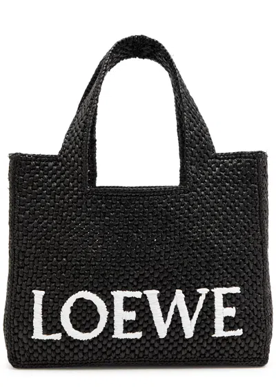Loewe Women's Small Logo Font Tote Bag In Black