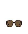 Loewe Logo Square Sunglasses In Green