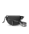 Loewe Women Gate Dual Mini Leather Crossbody Bag In Black