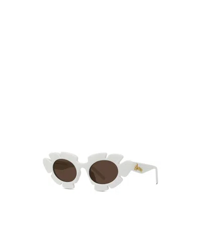 Loewe Logo Sunglasses In White