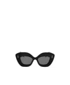 Loewe Womens Black G736sunx02 Retro-screen Acetate Sunglasses In Black