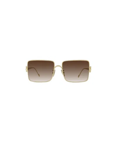 Loewe Logo Sunglasses In Brown