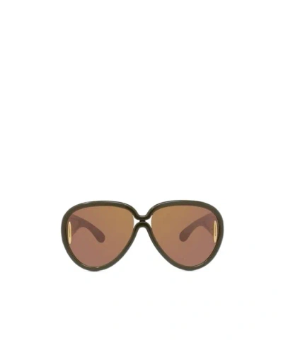 Loewe Logo Sunglasses In Brown