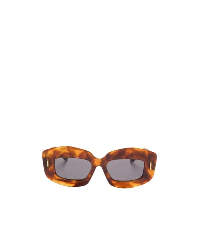 Loewe Logo Sunglasses In Gray