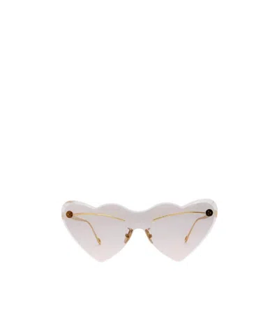 Loewe Logo Sunglasses In Gold