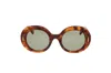 Loewe Anagram Round Acetate Sunglasses In Gray