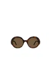 Loewe Round Frame Sunglasses In Green