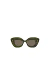Loewe Green Retro Screen Sunglasses In Green