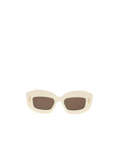 Loewe Logo Sunglasses In Nude