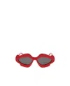 Loewe Logo Sunglasses In Red