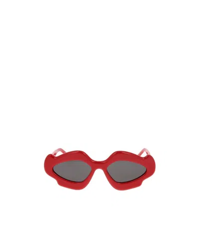 Loewe Logo Sunglasses In Red