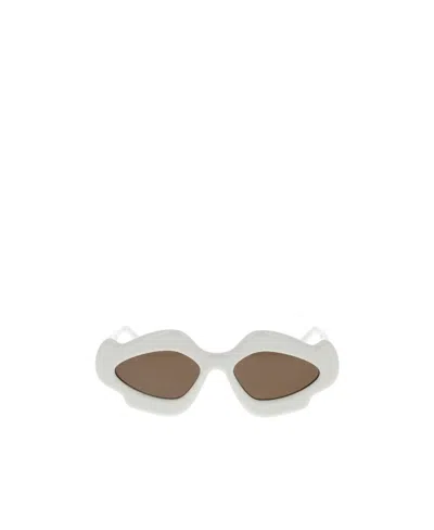 Loewe Logo Sunglasses In White