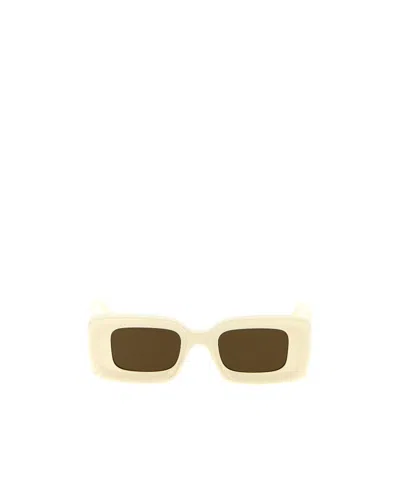Loewe Logo Sunglasses In White