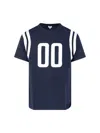 Loewe Mens Dark Navy Patch Regular-fit Cotton-blend T-shirt In Blue