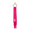 Loewe Logo Tassel Scarf In Pink