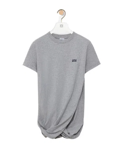 Loewe Logo T-shirt In Gray