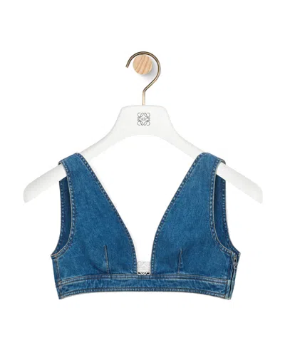 Loewe Logo Vest In Blue