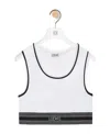 Loewe Stretch-ponte Sports Bra In White