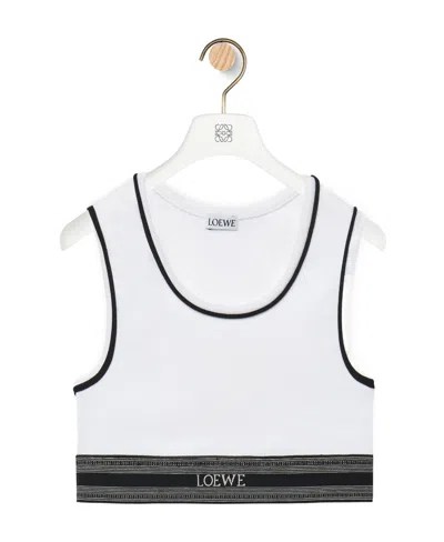 LOEWE CROPPED TANK TOP IN VISCOSE