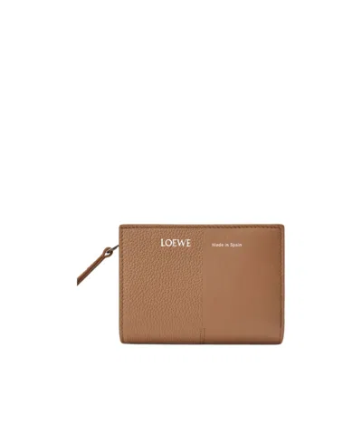 Loewe Logo Wallet In Brown