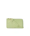 Loewe Knot Coin Cardholder In Shiny Nappa Calfskin In Green