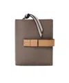 Loewe Compact Leather Wallet In Brown