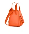 Loewe Logo Zipper Shoulder Bag In Orange