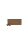Loewe Logo Zipper Wallet In Brown