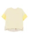 Loewe Logoed Cotton And Silk T-shirt In Yellow