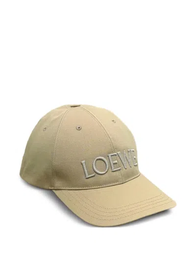 Loewe Logo-embroidered Baseball Cap In Green