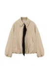 Loewe Polyester Jacket Long Sleeves Collared Front Pockets In Brown