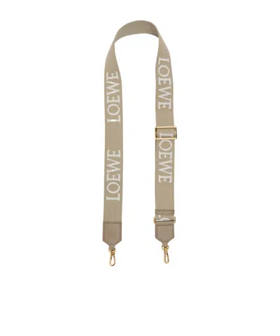 Loewe Logo-jacquard Canvas Bag Strap In Brown