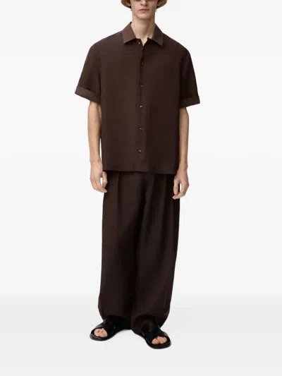 Loewe Logo-patch Short-sleeve Shirt In Animal Print