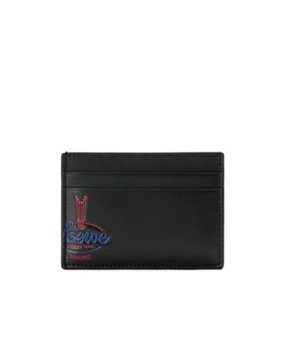 Loewe Logo-print Cardholder In Black