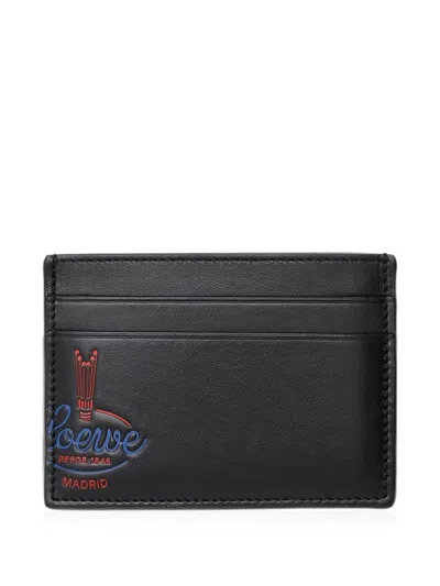 Loewe Logo-print Cardholder In Black