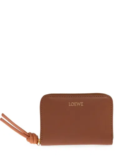 Loewe Logo-print Leather Wallet In Black